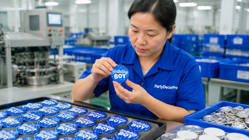 custom pinback Manufacturing Process 