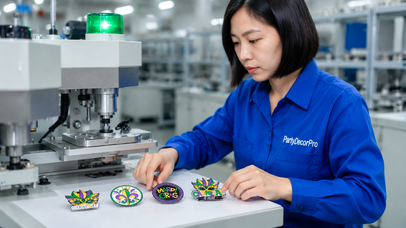 custom pins buttons Manufacturing Process 