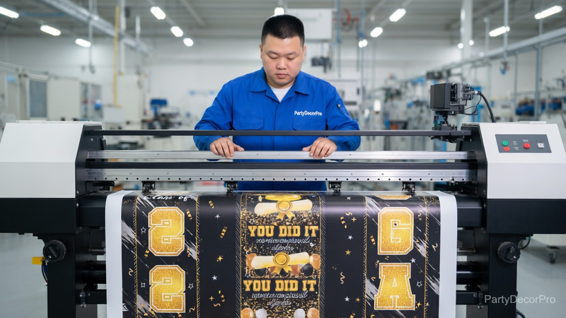custom print banner Manufacturing Process