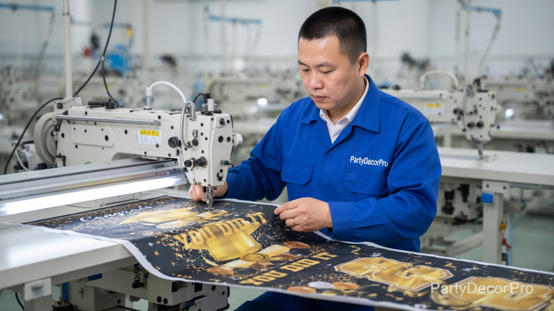 custom print banner Manufacturing Process