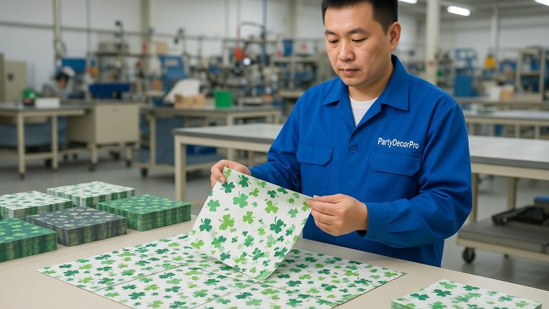 custom printed napkins Manufacturing Process 