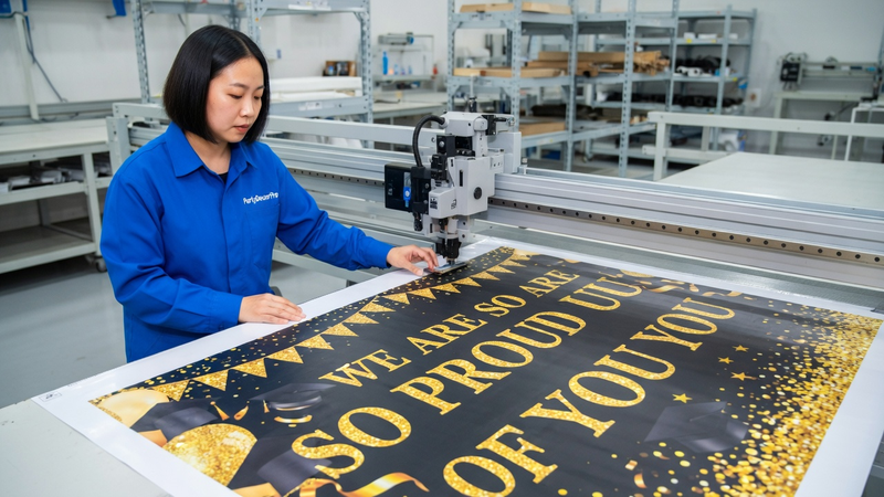 custom sign banner Manufacturing Process 
