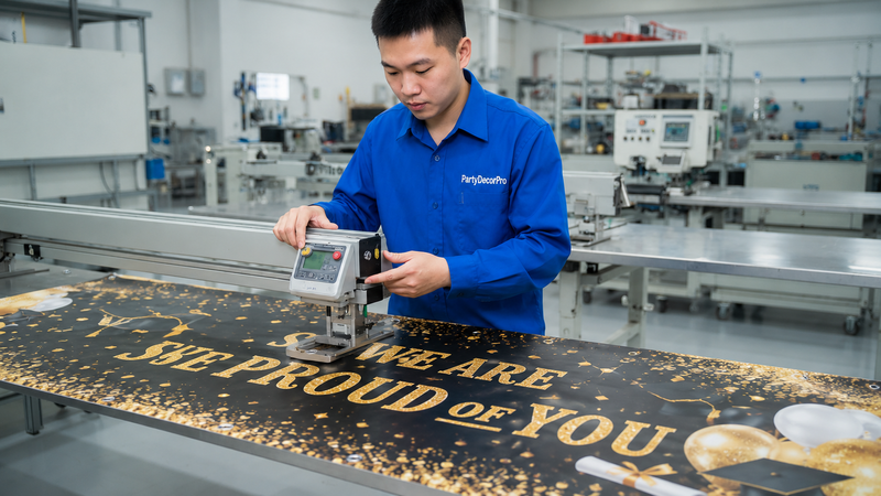 custom sign banner Manufacturing Process 