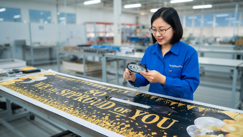 custom sign banner Manufacturing Process 