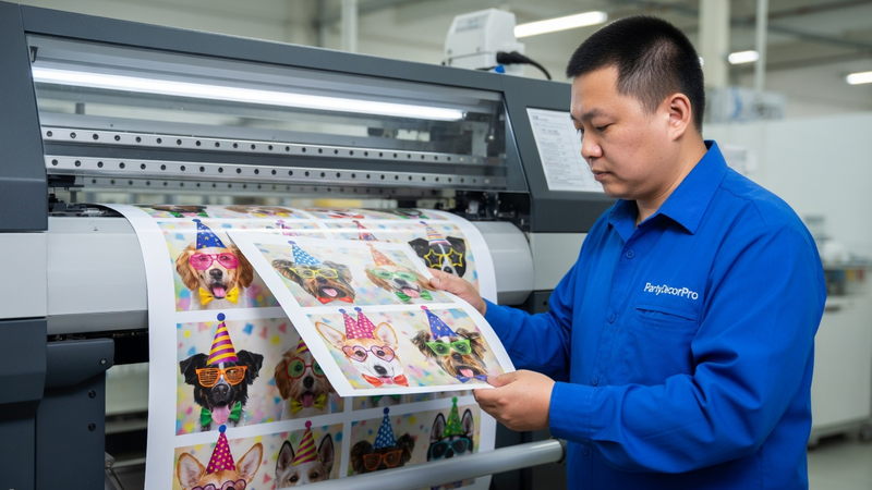 customisable birthday banner Manufacturing Process 