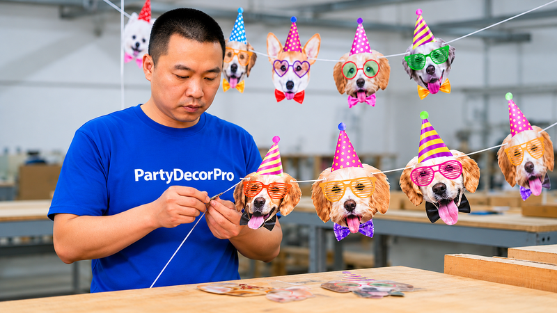 customisable birthday banner Manufacturing Process 