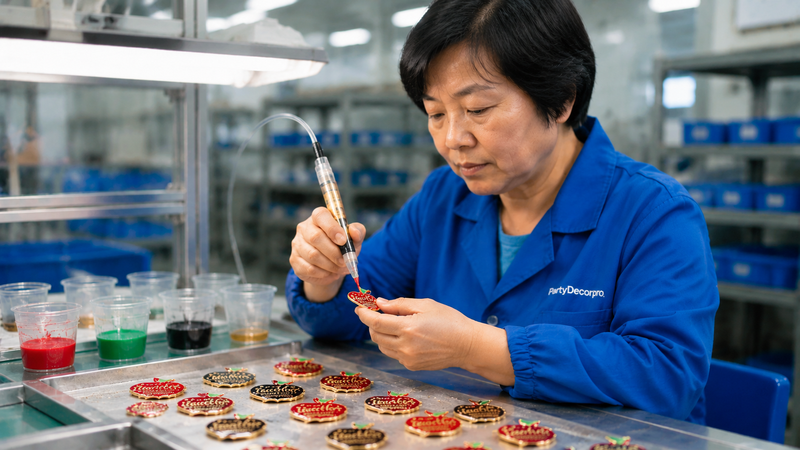 customizable buttons Manufacturing Process 