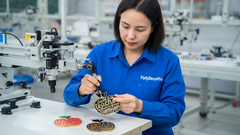 customizable buttons Manufacturing Process 