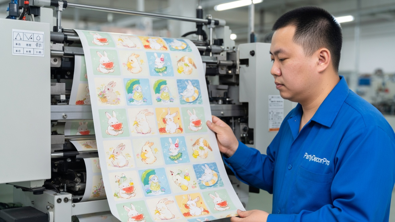 cute kawaii bunny stickers Manufacturing Process