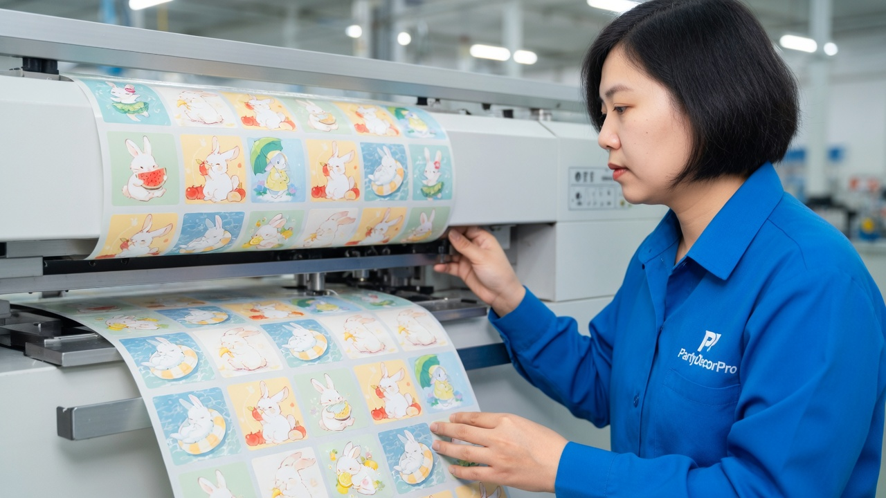 cute kawaii bunny stickers Manufacturing Process