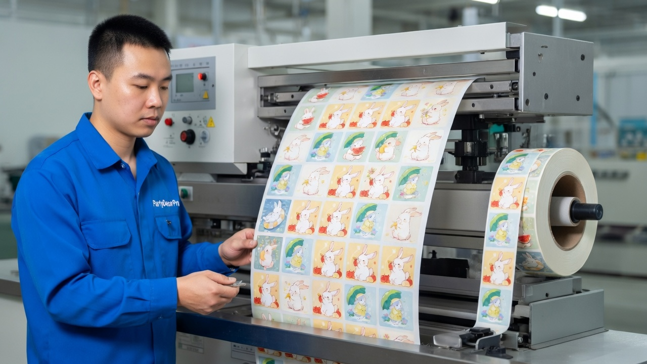 cute kawaii bunny stickers Manufacturing Process