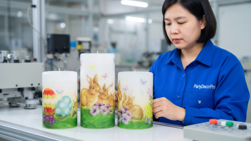 decorative easter candles Manufacturing Process 