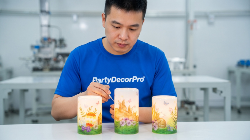 decorative easter candles Manufacturing Process 