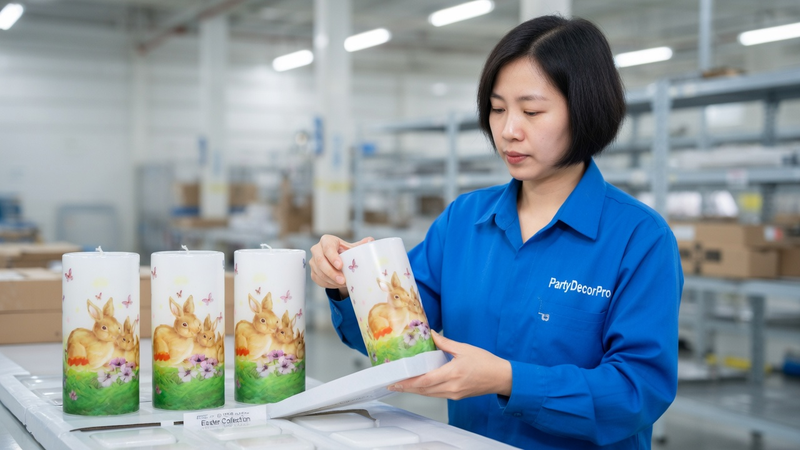 decorative easter candles Manufacturing Process 