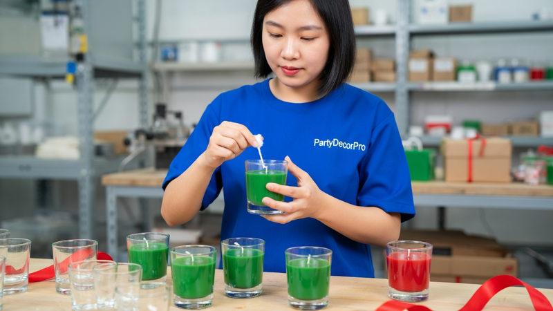 decorative holiday candles Manufacturing Process 