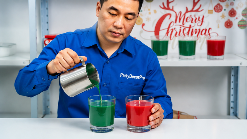 decorative holiday candles Manufacturing Process 
