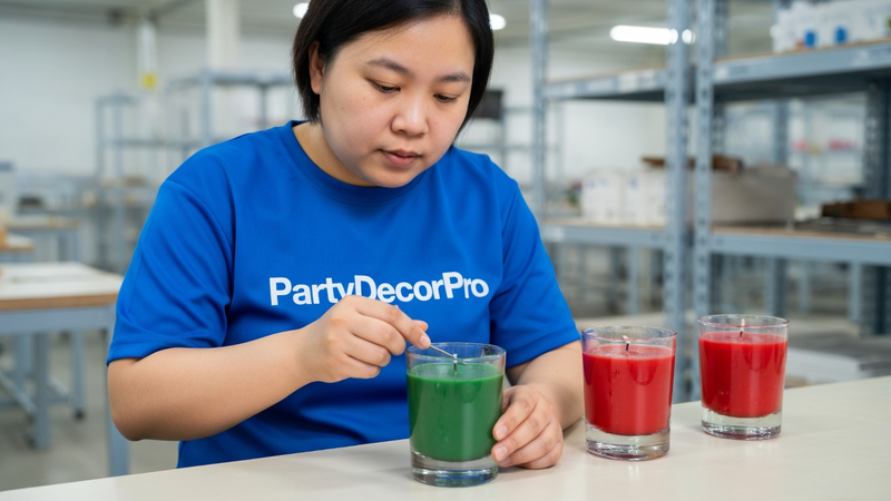 decorative holiday candles Manufacturing Process 