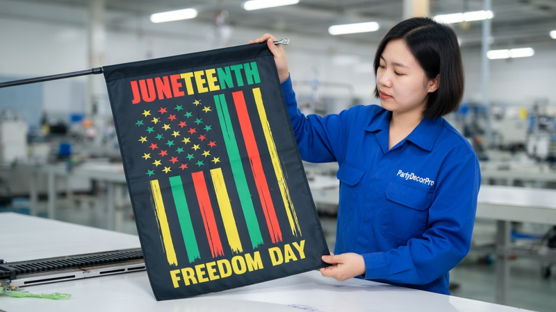 decorative house flags Manufacturing Process 