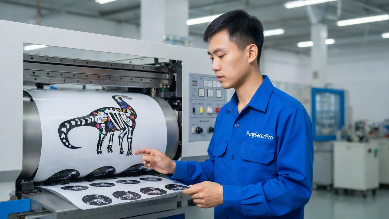 dinosaur stickers Manufacturing Process 