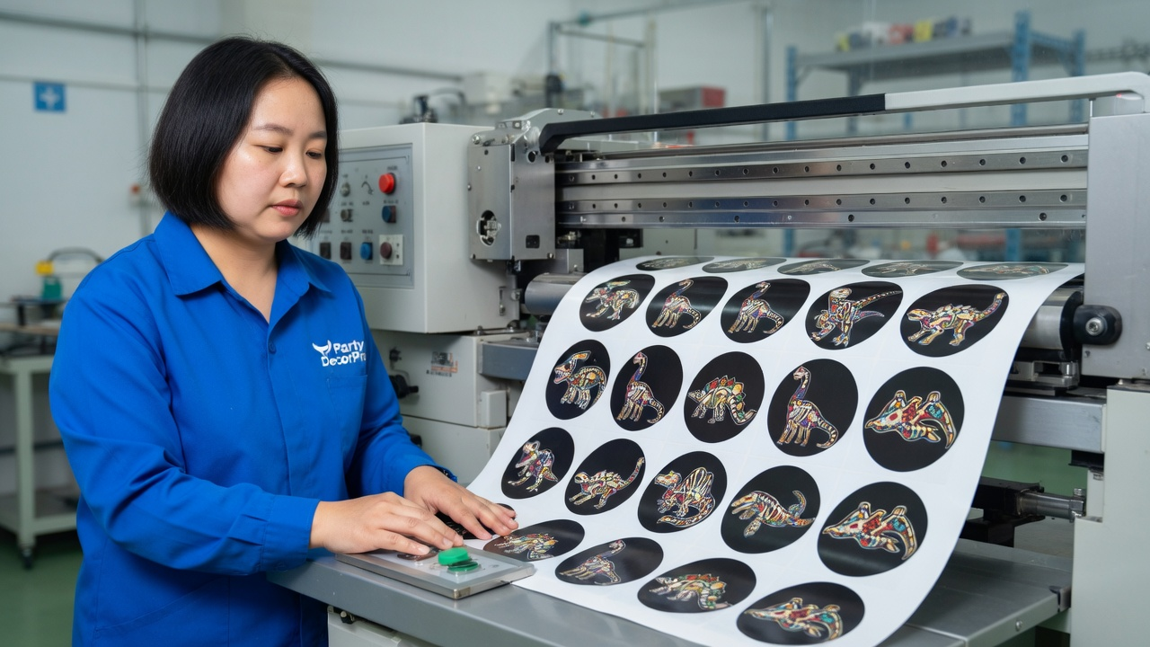 dinosaur stickers Manufacturing Process 