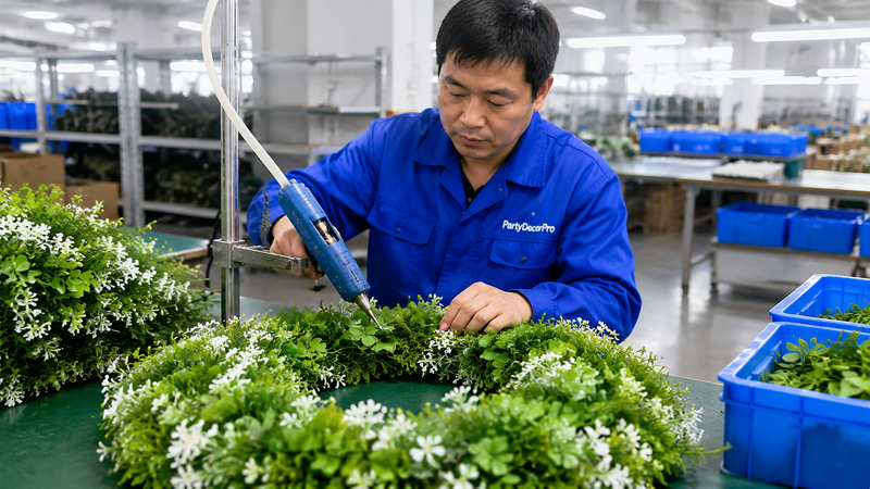 door wreath Manufacturing Process 