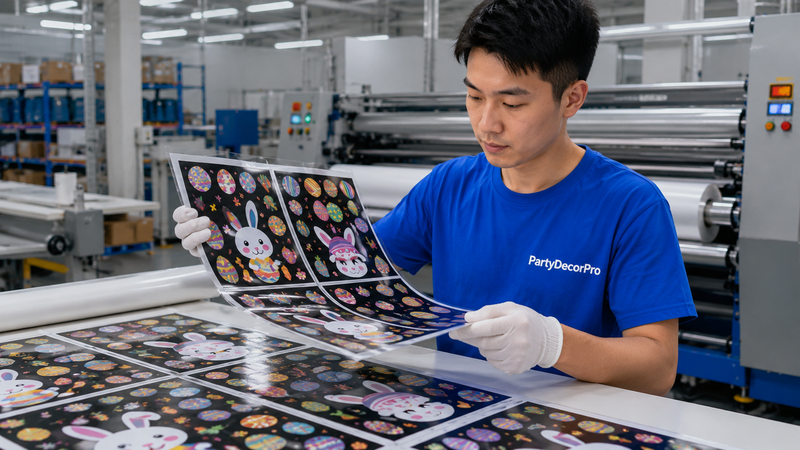 easter window clings Manufacturing Process