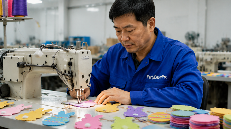 easter banner Manufacturing Process 