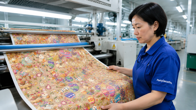 easter gift wrap paper Manufacturing Process 