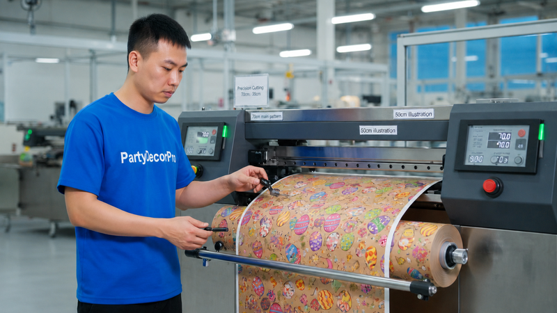 easter gift wrap paper Manufacturing Process 