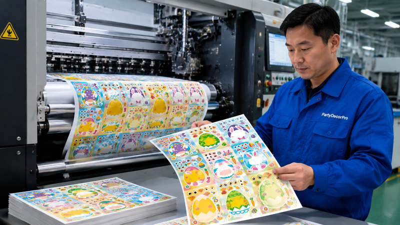 easter stickers for kids Manufacturing Process