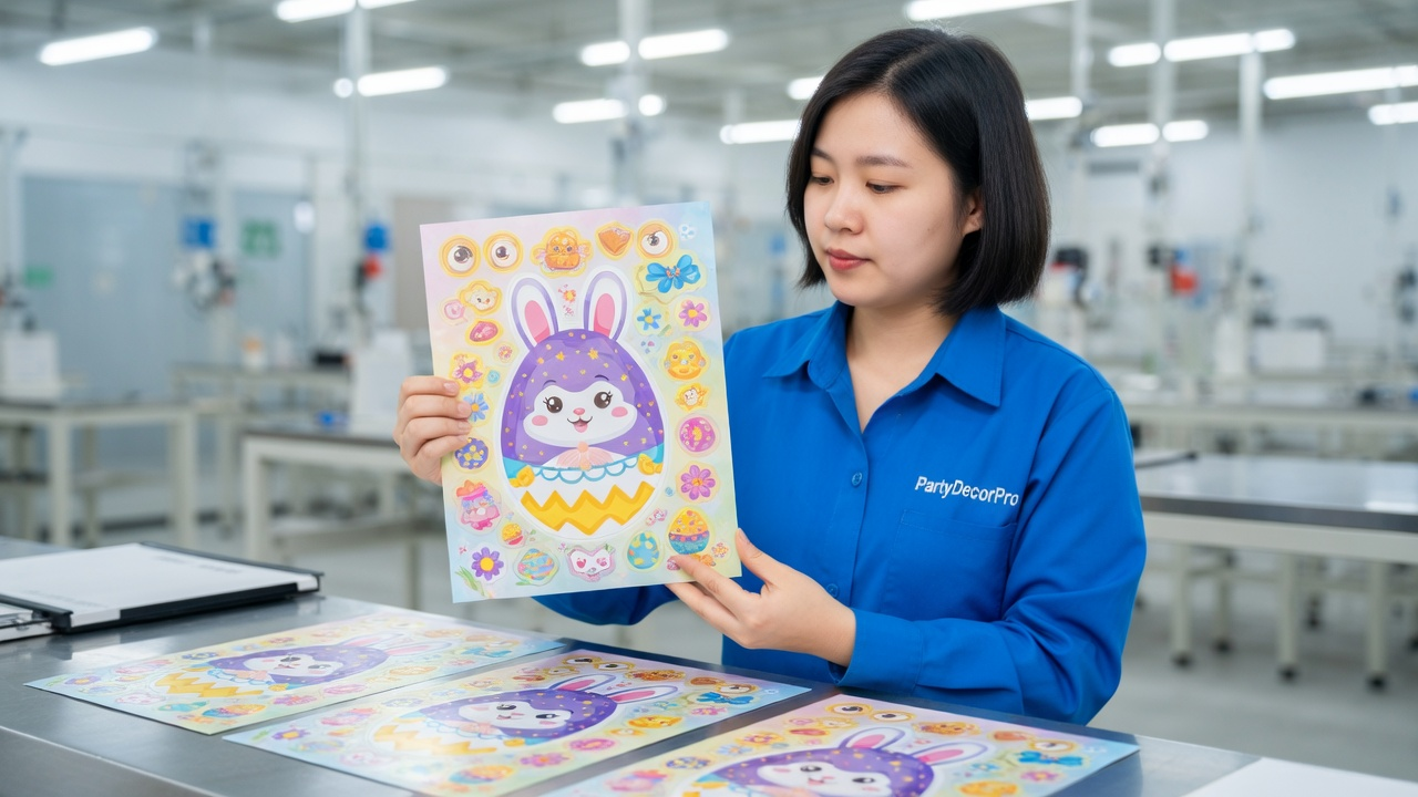 easter stickers for kids Manufacturing Process