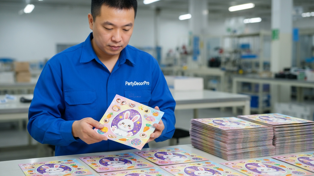 easter stickers for kids Manufacturing Process