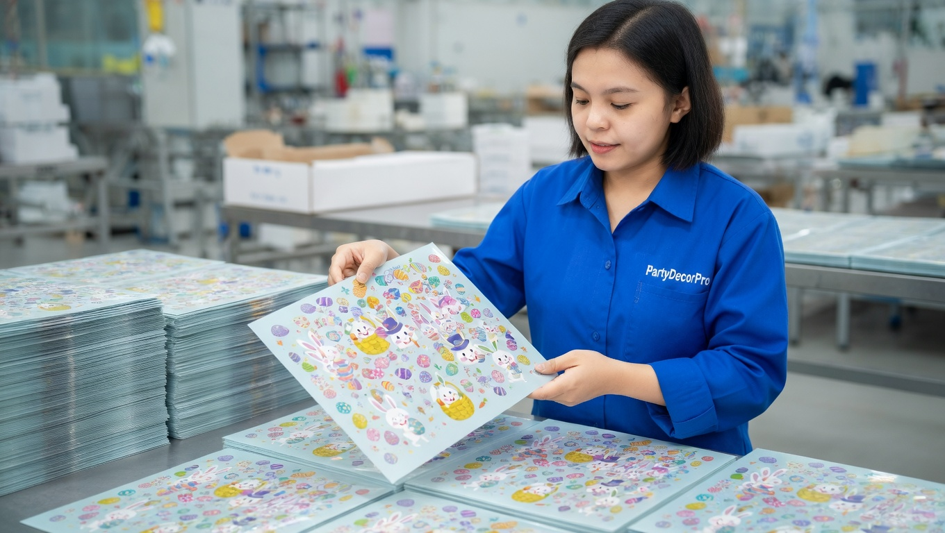 easter window clings Manufacturing Process