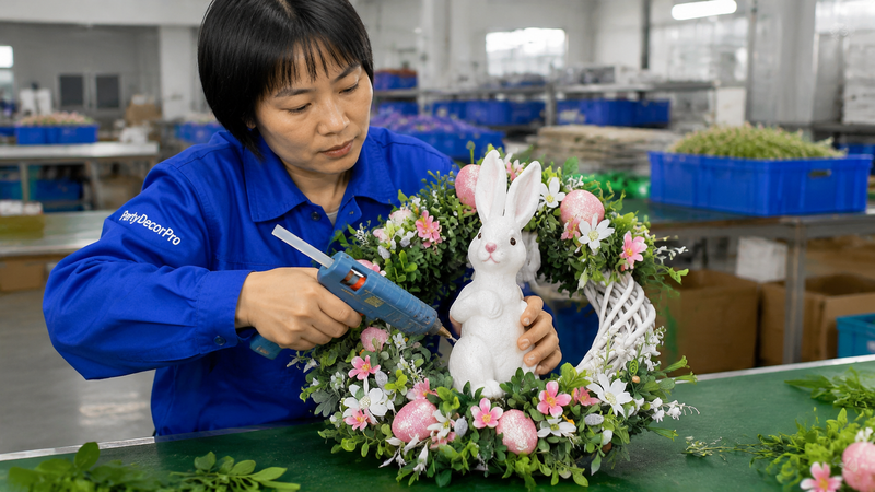 easter wreath Manufacturing Process