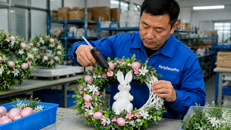 easter wreath Manufacturing Process