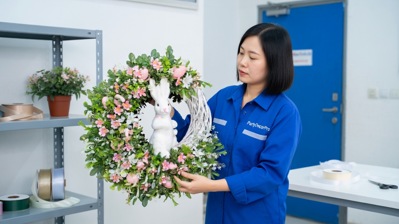 easter wreath Manufacturing Process