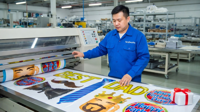 father s day balloons Manufacturing Process 