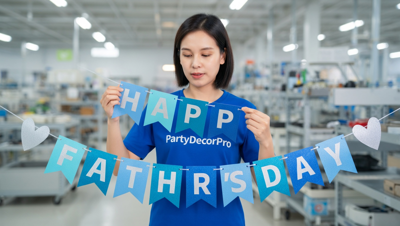fathers day banner Manufacturing Process 