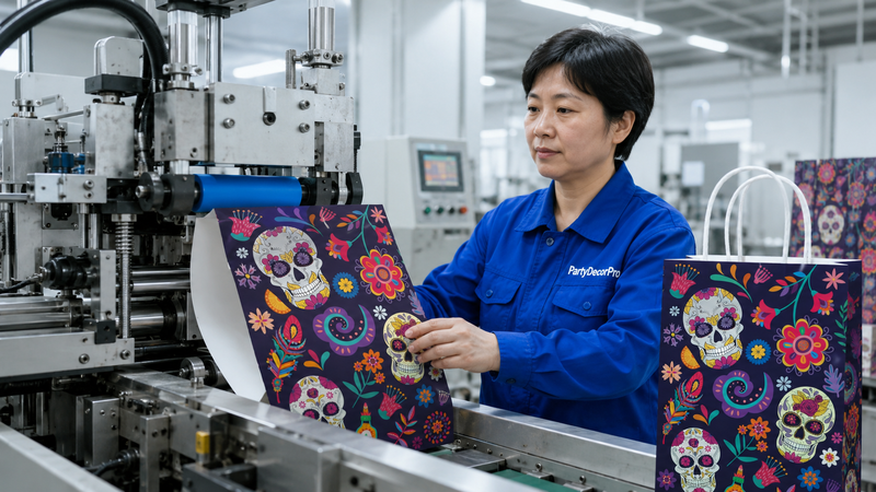 festive paper bags Manufacturing Process 