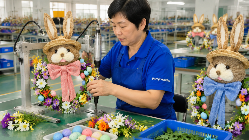 floral wreath Manufacturing Process