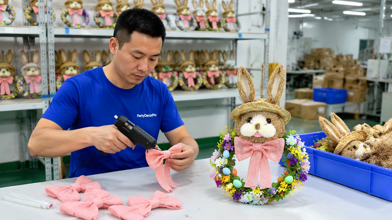 floral wreath Manufacturing Process