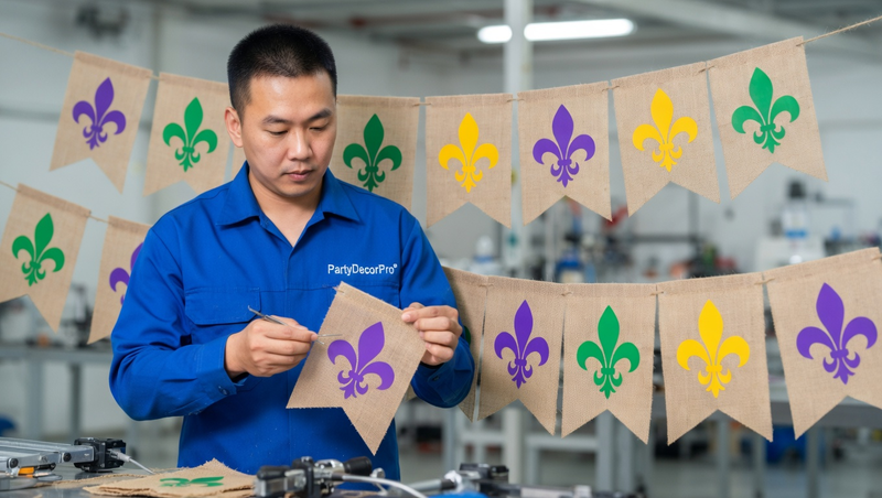 flower banner Manufacturing Process 