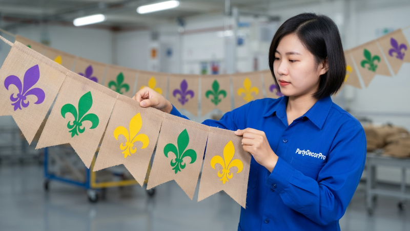 flower banner Manufacturing Process 