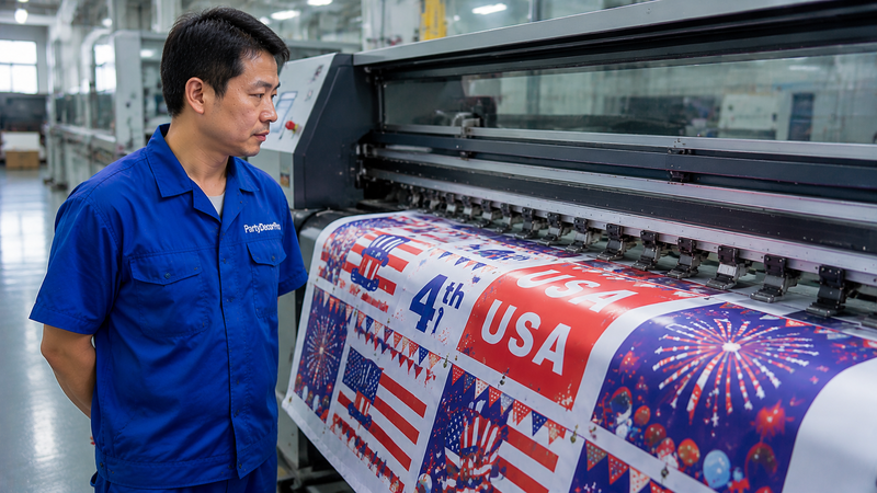 fourth of july banner Manufacturing Process 