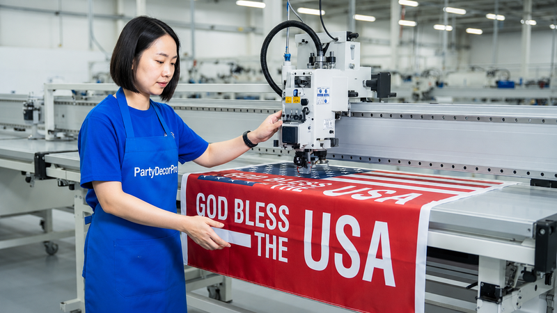 fourth of july banner Manufacturing Process 
