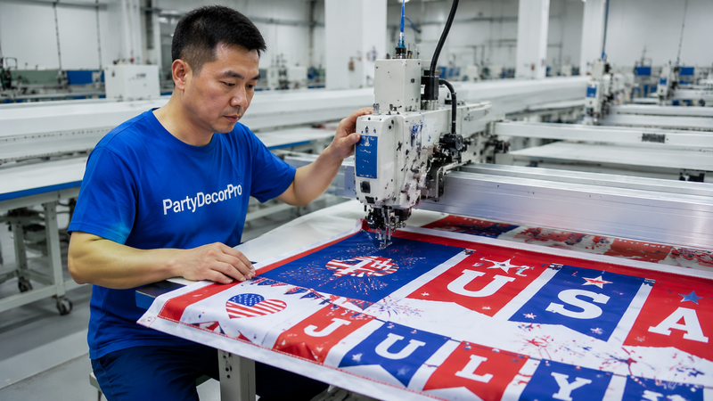 fourth of july banner Manufacturing Process 