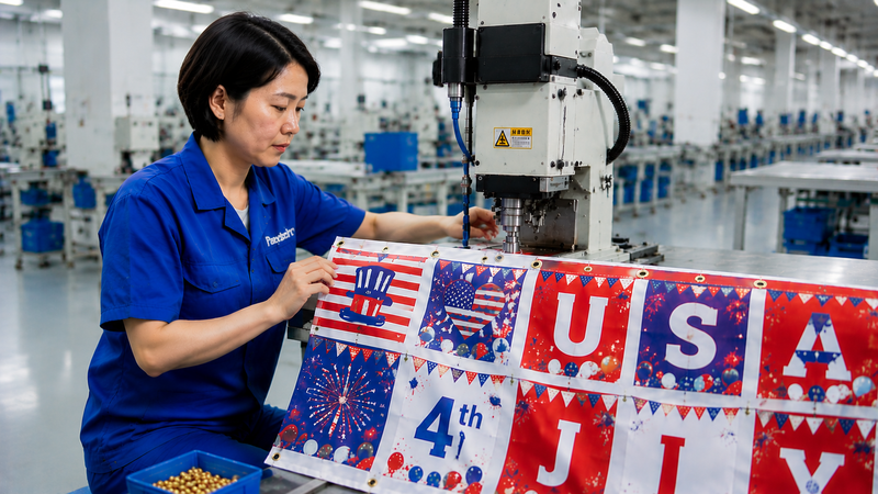 fourth of july banner Manufacturing Process 