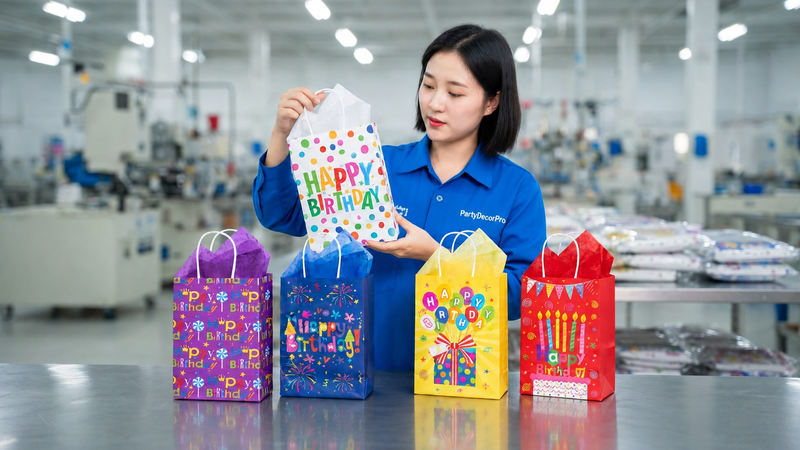 gift bags birthday Manufacturing Process 