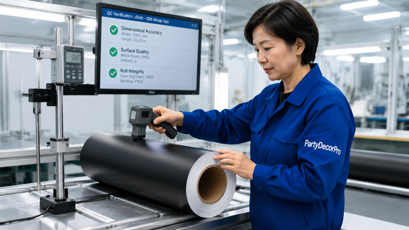 gift wrap roll Manufacturing Process