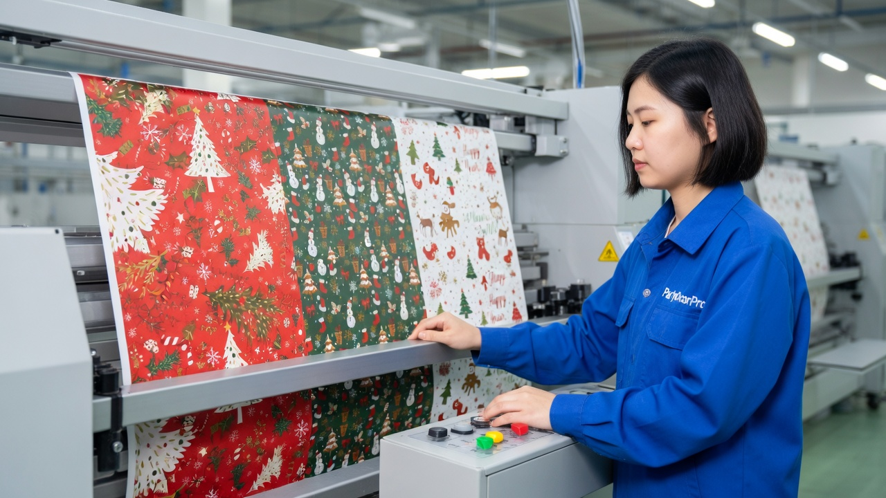 gift wrapping paper Manufacturing Process 